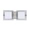 Besa Lighting Alex Vanity, Opal/Clear, Satin Nickel Finish, 2x50W Halogen 2WS-773539-SN - alternate 1